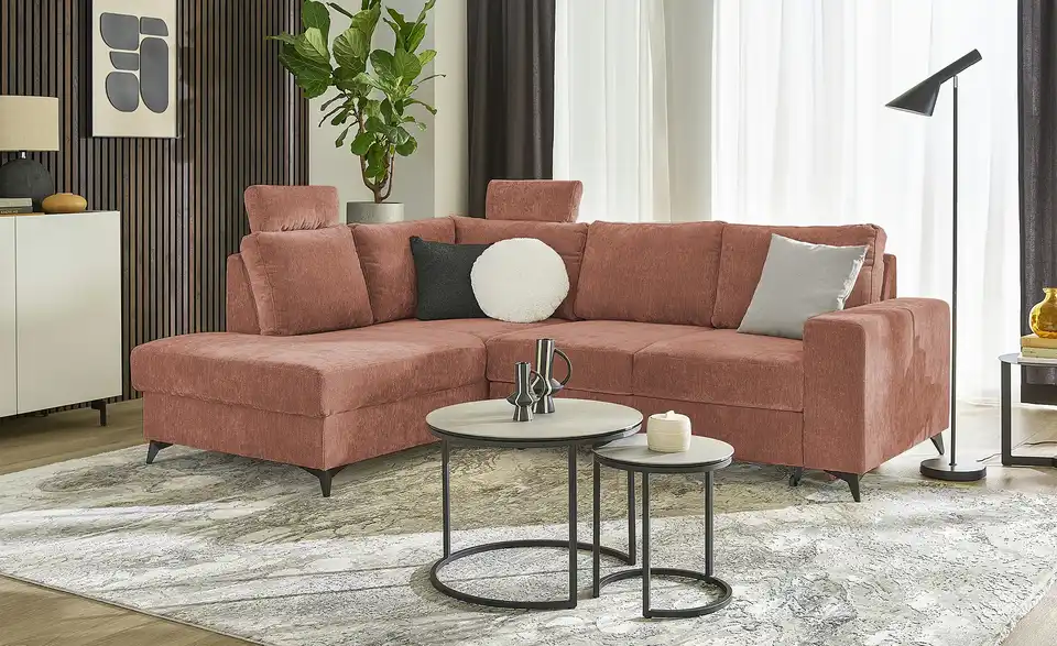 uno Ecksofa Salamanca, in Wohnsituation