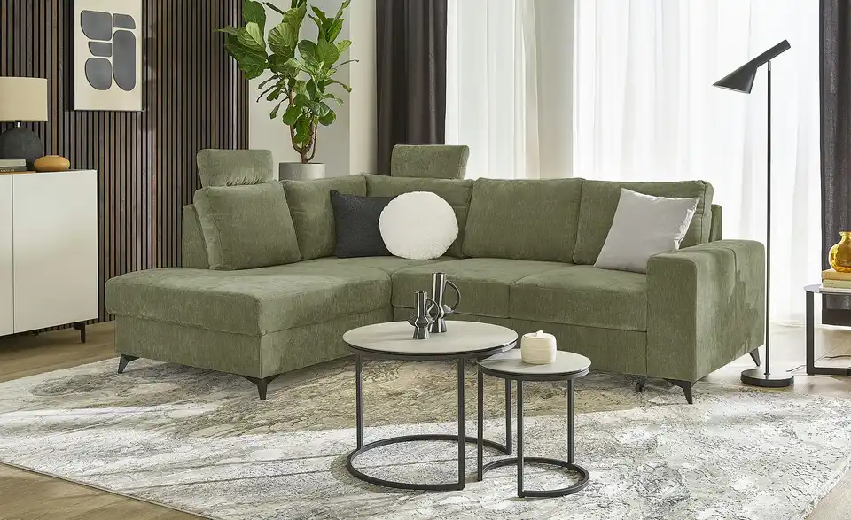 uno Ecksofa Salamanca, in Wohnsituation