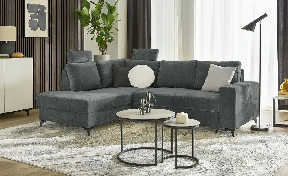 uno Ecksofa Salamanca, in Wohnsituation