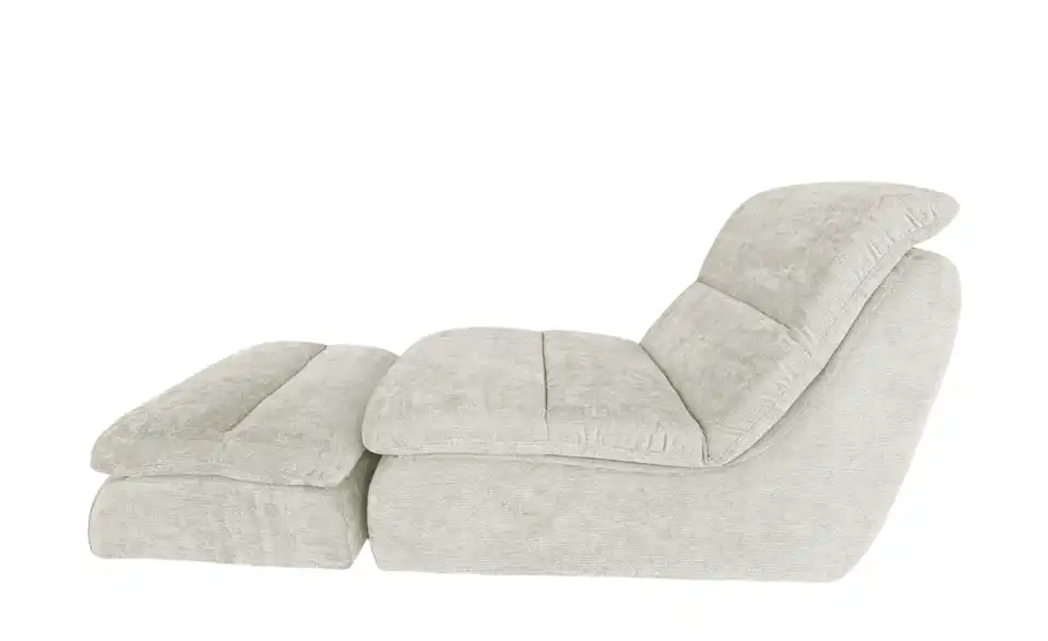Sessel mit Hocker Maaret vakuumiert, Profilansicht
