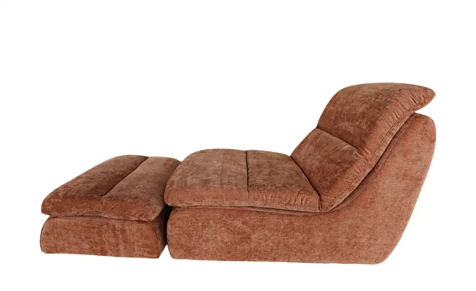 Sessel mit Hocker Maaret vakuumiert, Profilansicht