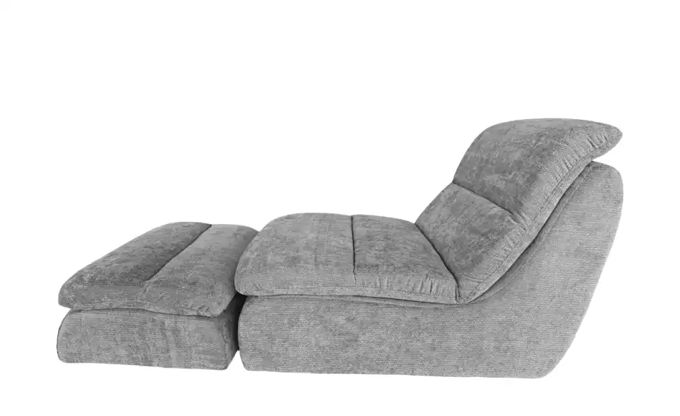 Sessel mit Hocker Maaret vakuumiert, Profilansicht