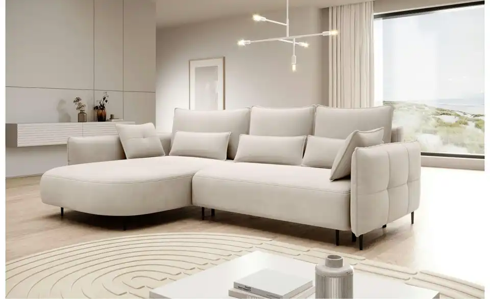 Selsey Ecksofa Oblivio Oblivio mit Schlaffunktion, in Wohnsituation