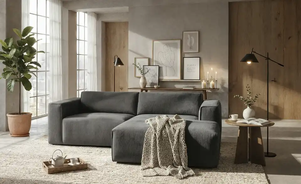 SOHO Ecksofa Enleen, in Wohnsituation