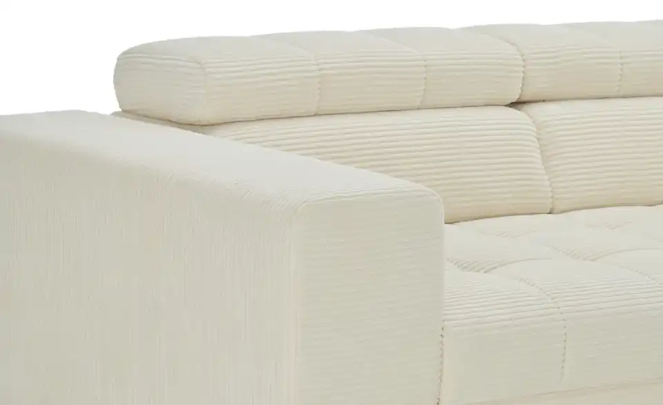 Ecksofa Arte mit verstellbaren Kopfstützen, Detailansicht