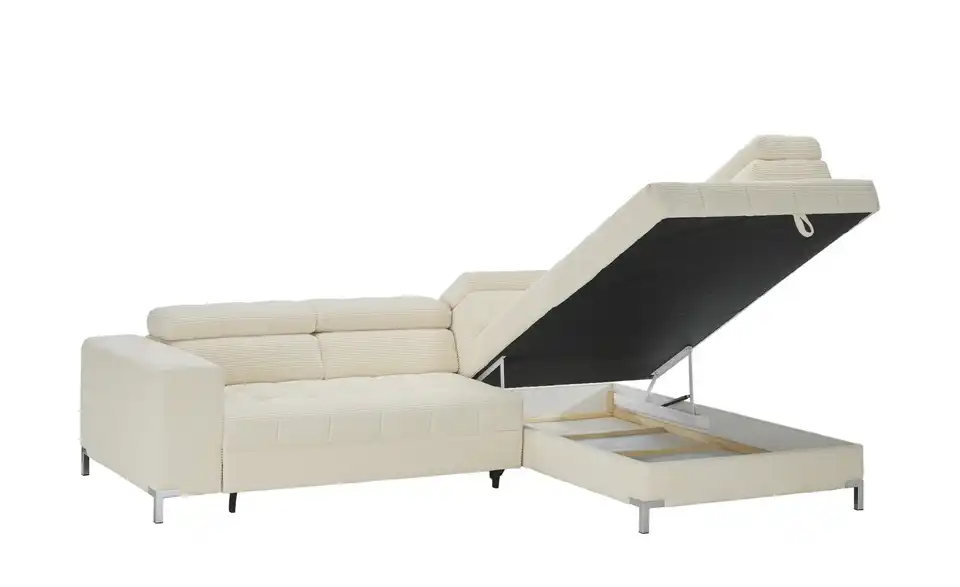 Ecksofa Arte mit verstellbaren Kopfstützen, Funktionsansicht