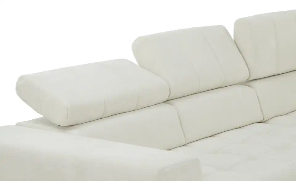 Ecksofa Arte mit verstellbaren Kopfstützen, Detailansicht