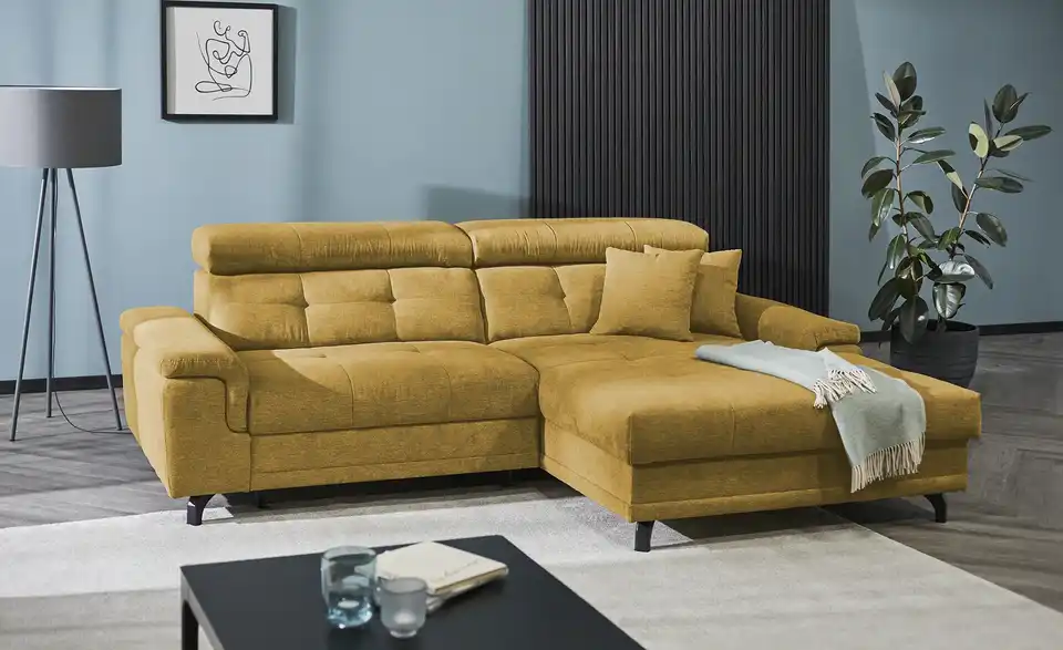 Ecksofa Frieda mit Schlaffunktion, in Wohnsituation