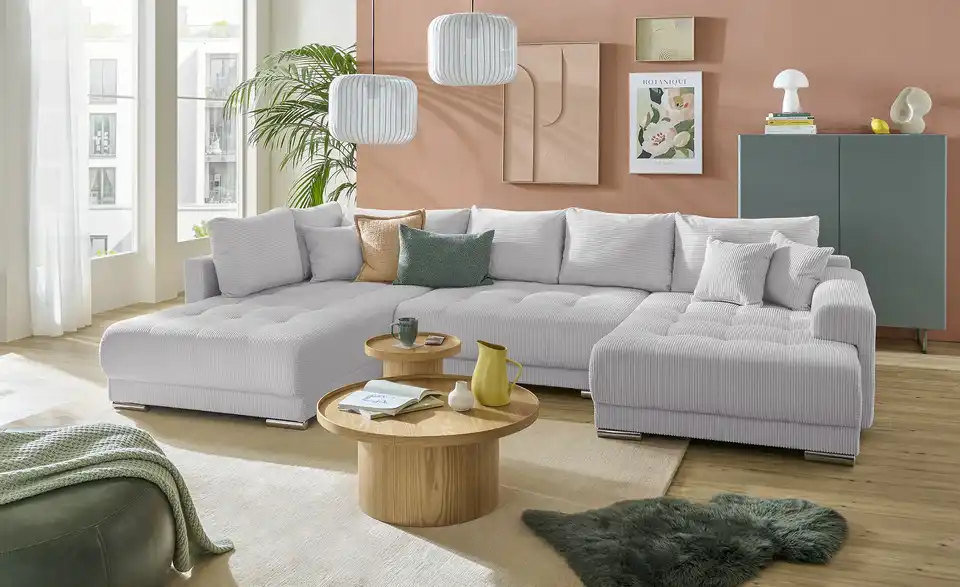 Wohnlandschaft Lemie mit Schlaffunktion, in Wohnsituation