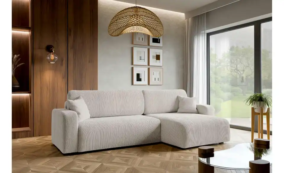 Ecksofa Pianio mit Schlaffunktion, in Wohnsituation