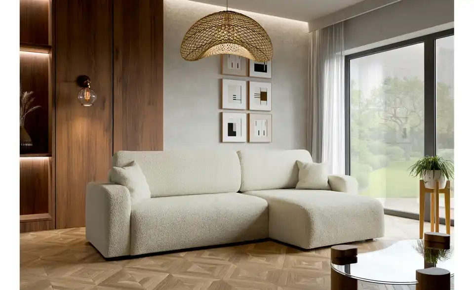 Ecksofa Pianio mit Schlaffunktion, in Wohnsituation