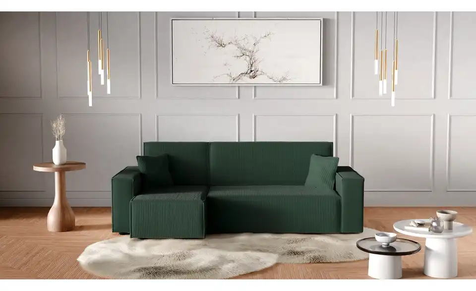 Ecksofa Carl mit Schlaffunktion, in Wohnsituation