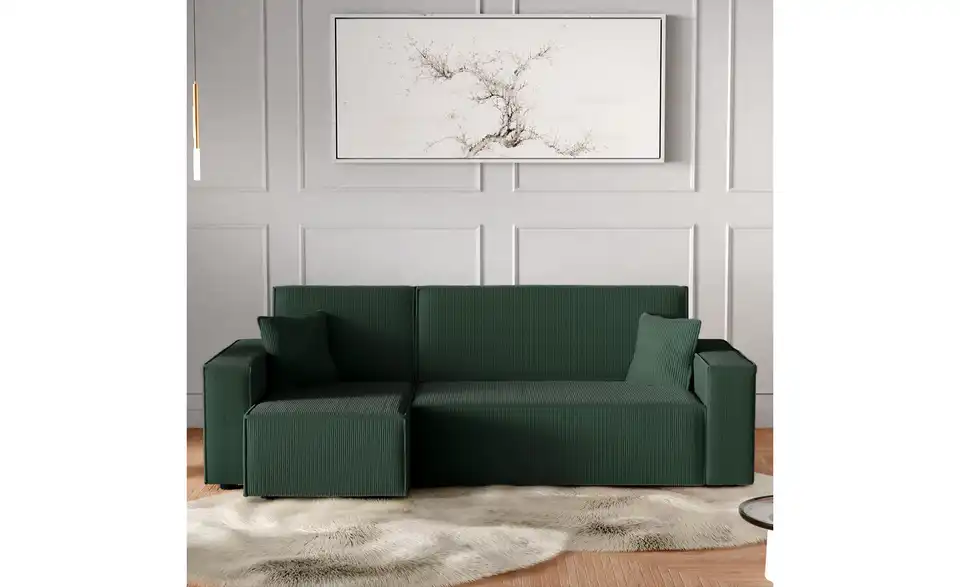 Ecksofa Carl mit Schlaffunktion, in Wohnsituation