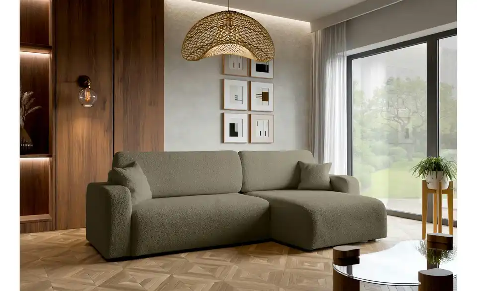 Ecksofa Pianio mit Schlaffunktion, in Wohnsituation