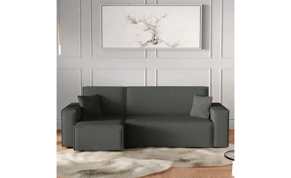 Ecksofa Carl mit Schlaffunktion, in Wohnsituation