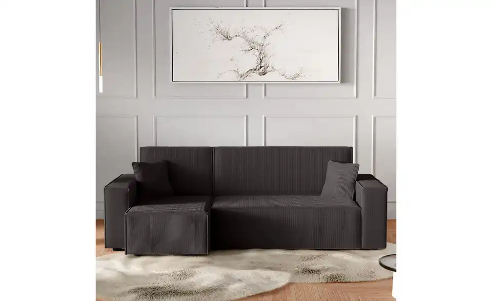 Ecksofa Carl mit Schlaffunktion, in Wohnsituation