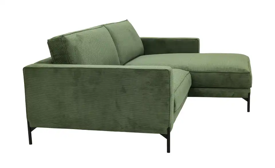 Ecksofa Deep Free aus Cordstoff, Profilansicht