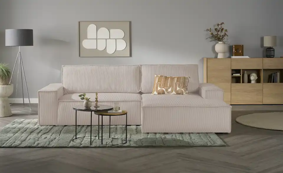 uno Ecksofa Fjord mit Schlaffunktion, Frontansicht
