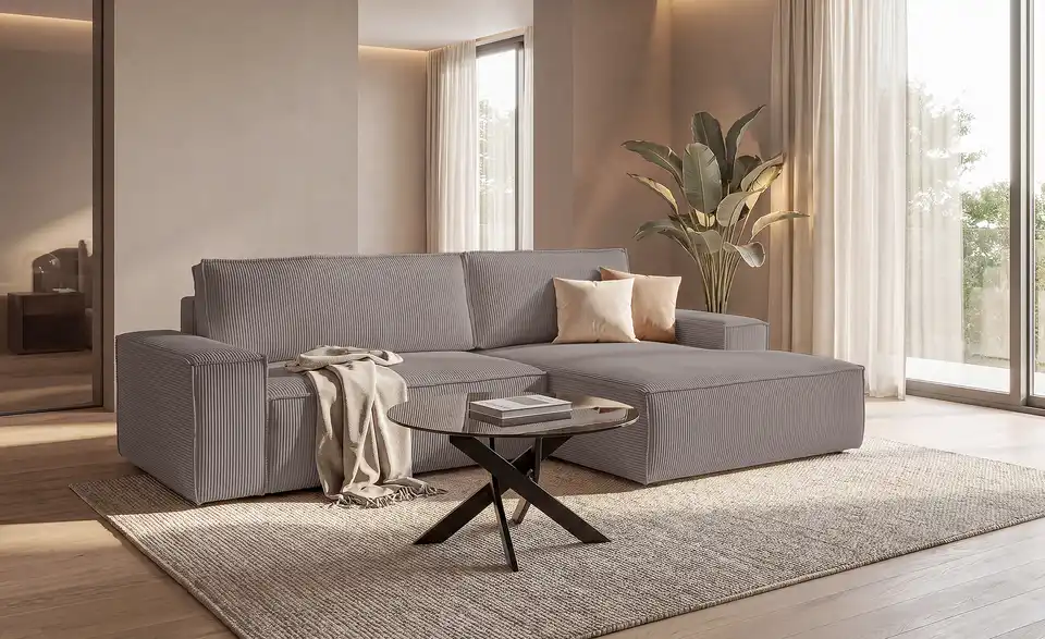 uno Ecksofa Fjord mit Schlaffunktion, in Wohnsituation