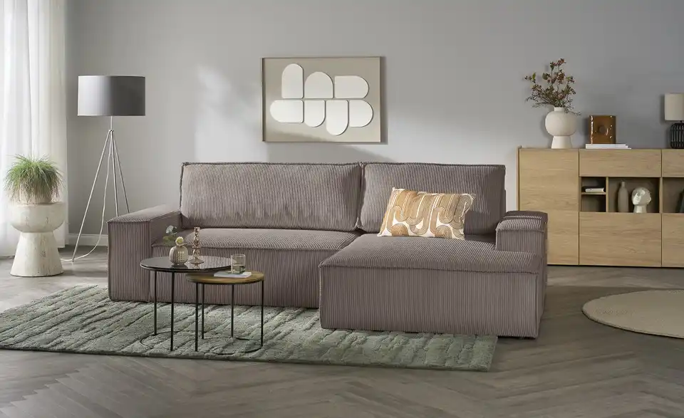 uno Ecksofa Fjord mit Schlaffunktion, in Wohnsituation