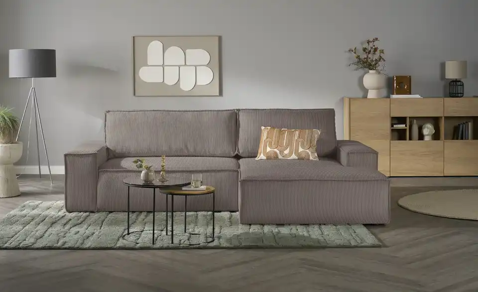 uno Ecksofa Fjord mit Schlaffunktion, Frontansicht