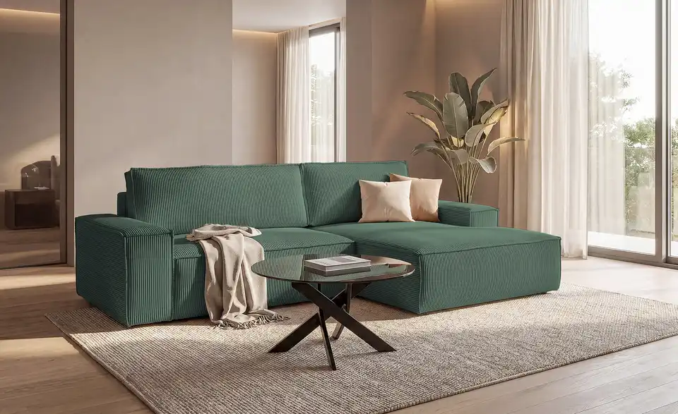 uno Ecksofa Fjord mit Schlaffunktion, in Wohnsituation