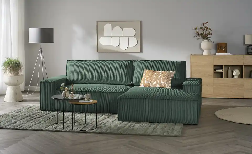 uno Ecksofa Fjord mit Schlaffunktion, in Wohnsituation