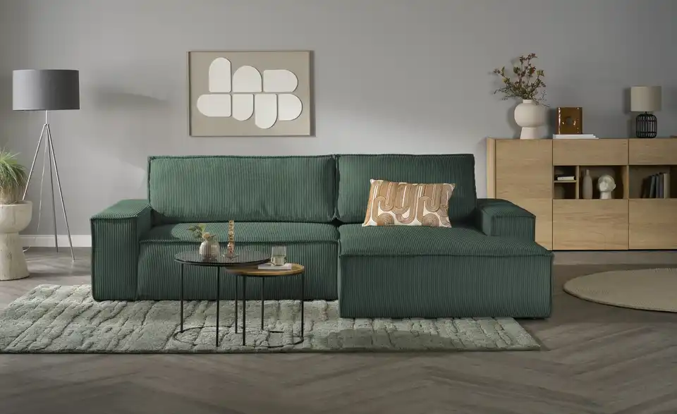 uno Ecksofa Fjord mit Schlaffunktion, Frontansicht