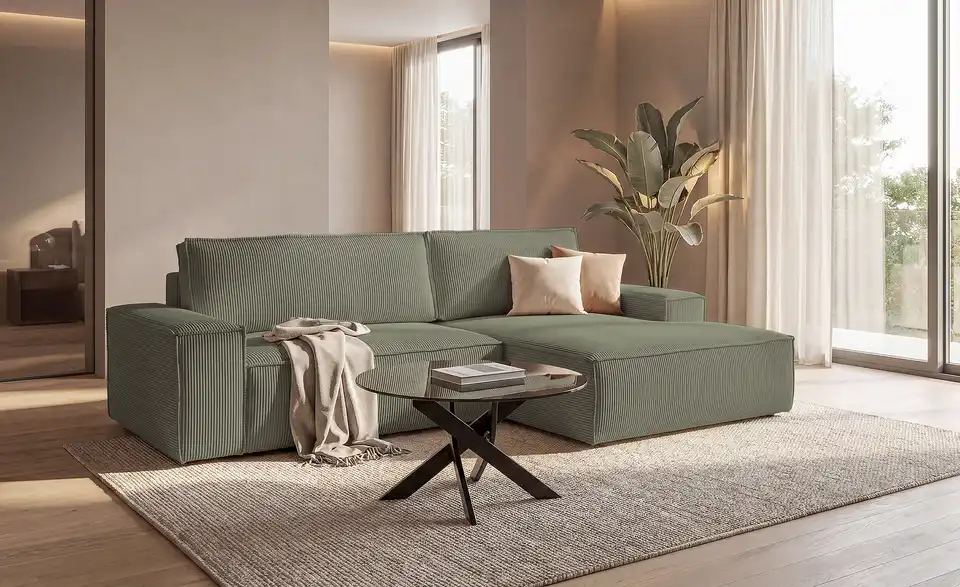 uno Ecksofa Fjord mit Schlaffunktion, in Wohnsituation