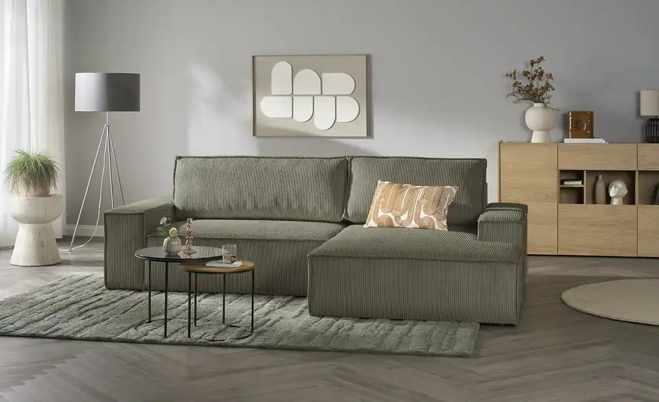 uno Ecksofa Fjord mit Schlaffunktion, in Wohnsituation