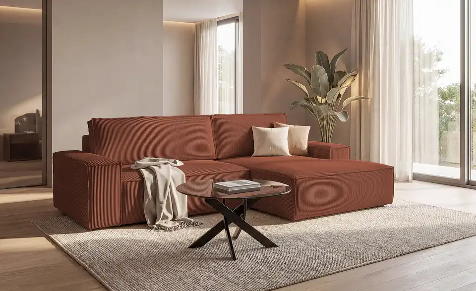 uno Ecksofa Fjord mit Schlaffunktion, in Wohnsituation