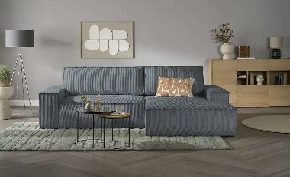 uno Ecksofa Fjord mit Schlaffunktion, Frontansicht