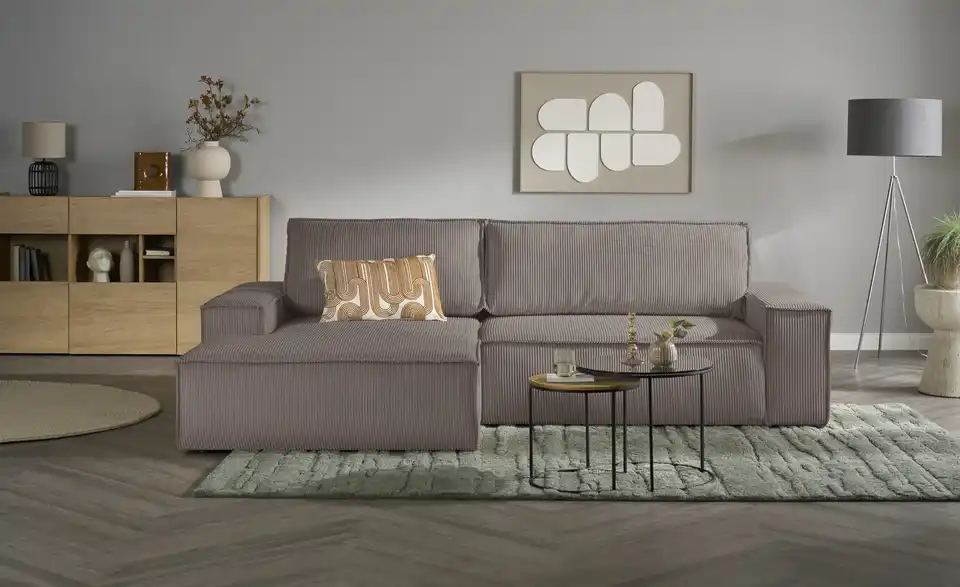 uno Ecksofa Fjord mit Schlaffunktion, Frontansicht