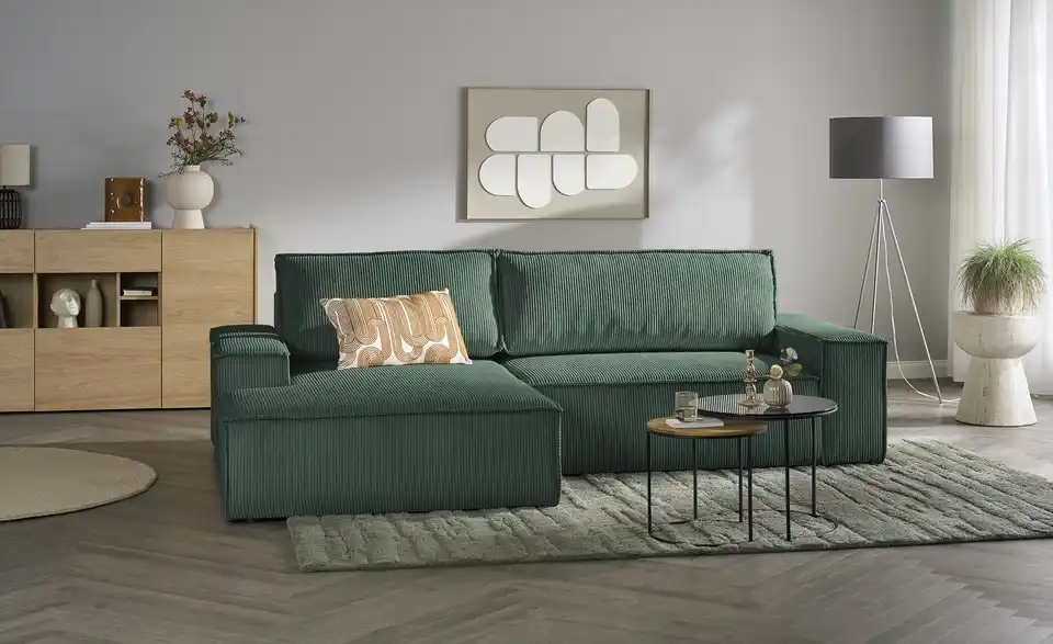 uno Ecksofa Fjord mit Schlaffunktion, in Wohnsituation