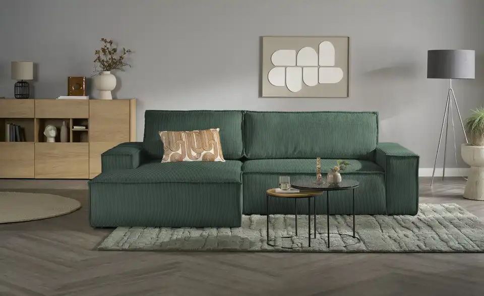uno Ecksofa Fjord mit Schlaffunktion, Frontansicht