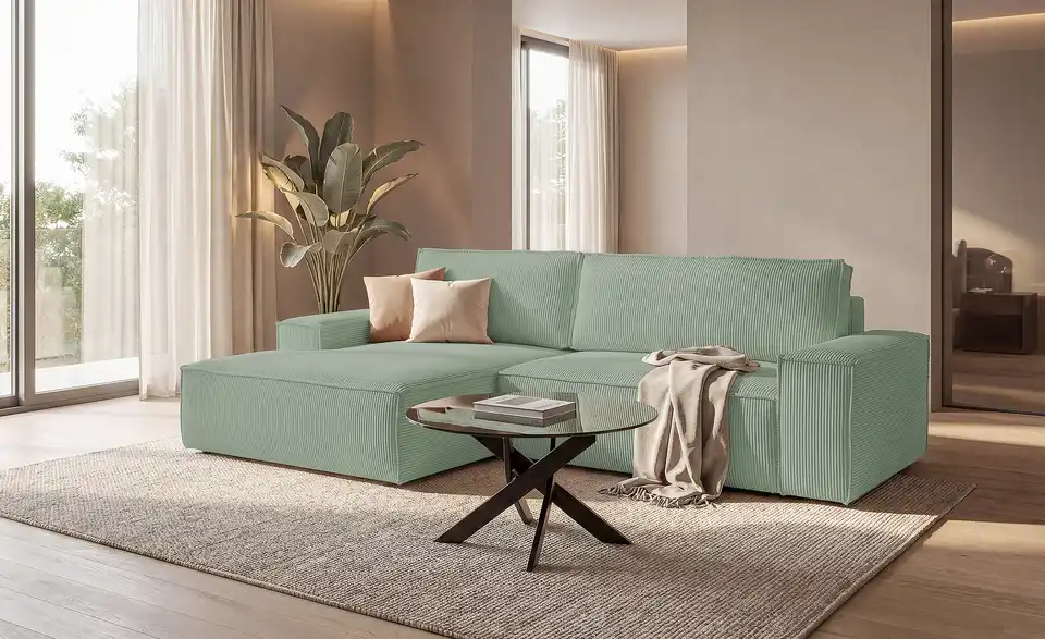 uno Ecksofa Fjord mit Schlaffunktion, in Wohnsituation