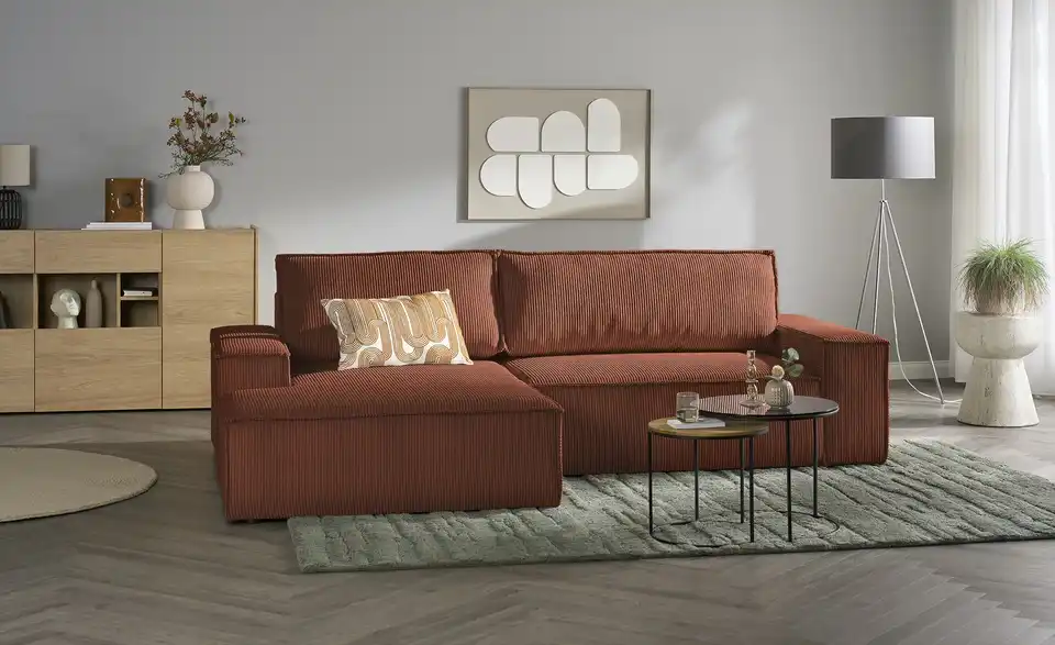 uno Ecksofa Fjord mit Schlaffunktion, in Wohnsituation