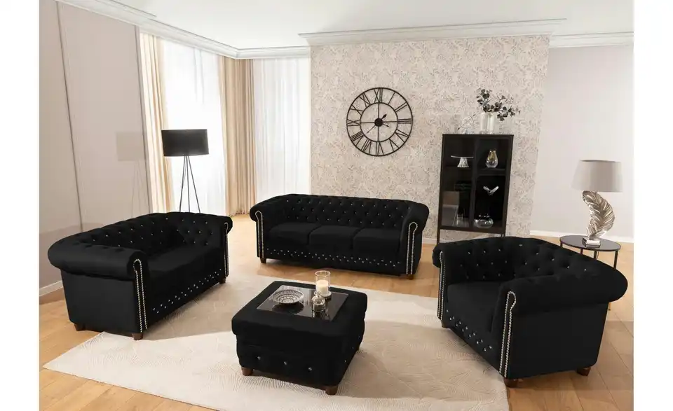 S-STYLE Chesterfield Sessel Cleo Blink, in Wohnsituation