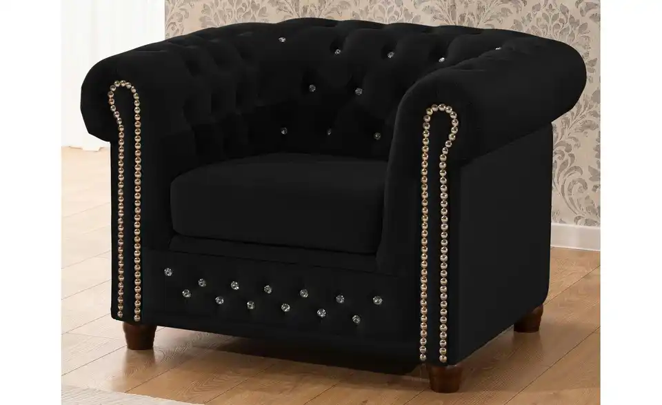 S-STYLE Chesterfield Sessel Cleo Blink, in Wohnsituation