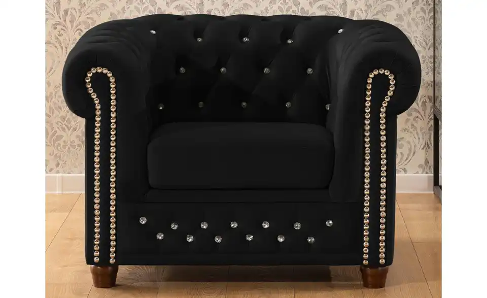 S-STYLE Chesterfield Sessel Cleo Blink, in Wohnsituation