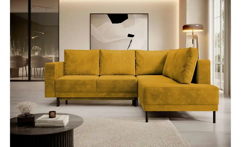 Selsey Ecksofa Rodario mit Schlaffunktion, in Wohnsituation