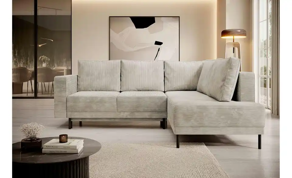 Selsey Ecksofa Rodario mit Schlaffunktion, in Wohnsituation