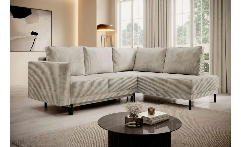 Selsey Ecksofa Rodario mit Schlaffunktion, in Wohnsituation