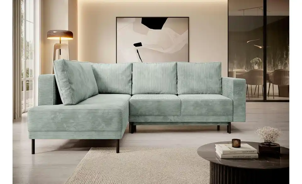 Selsey Ecksofa Rodario mit Schlaffunktion, in Wohnsituation