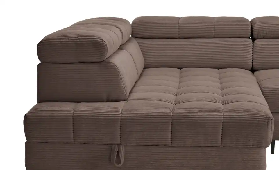 Ecksofa Arte mit verstellbaren Kopfstützen, Detailansicht