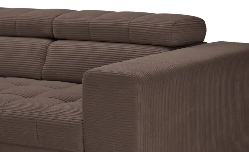 Ecksofa Arte mit verstellbaren Kopfstützen, Detailansicht