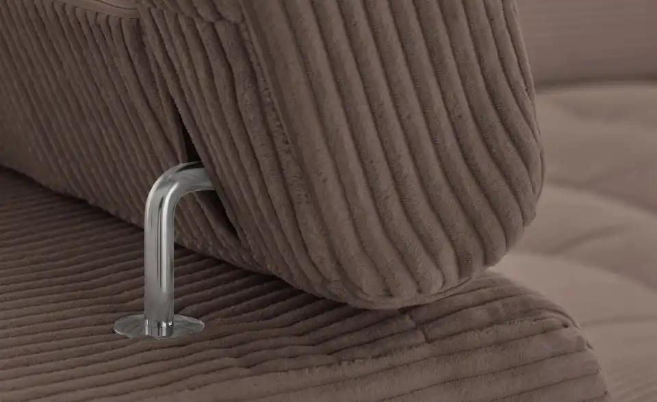 Ecksofa Arte mit verstellbaren Kopfstützen, Detailansicht