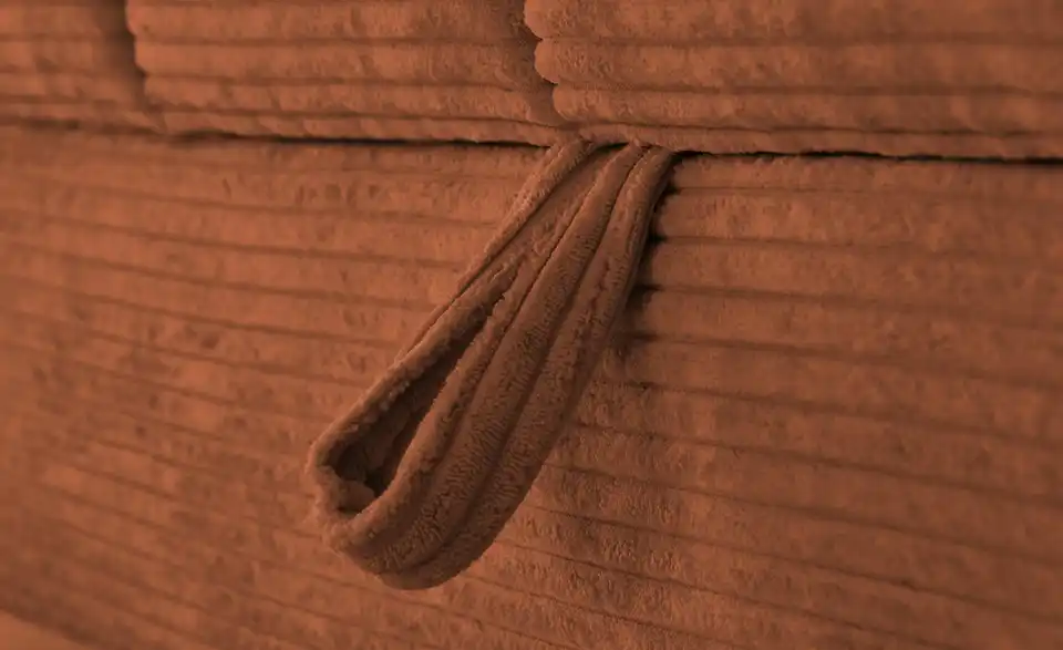 Ecksofa Arte mit verstellbaren Kopfstützen, Detailansicht