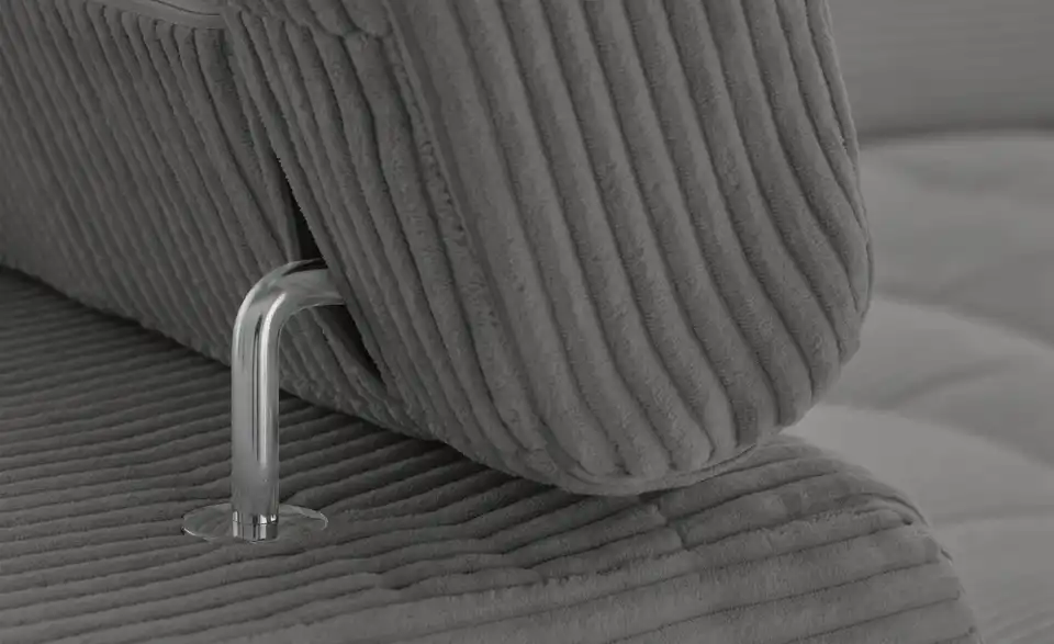 Ecksofa Arte mit verstellbaren Kopfstützen, Detailansicht