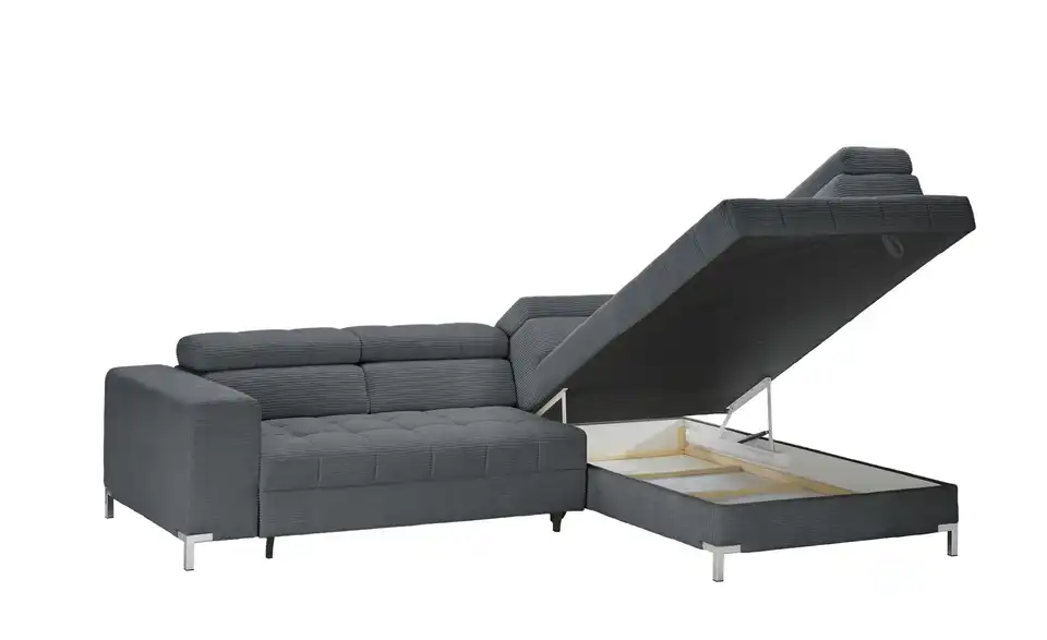 Ecksofa Arte mit verstellbaren Kopfstützen, Funktionsansicht